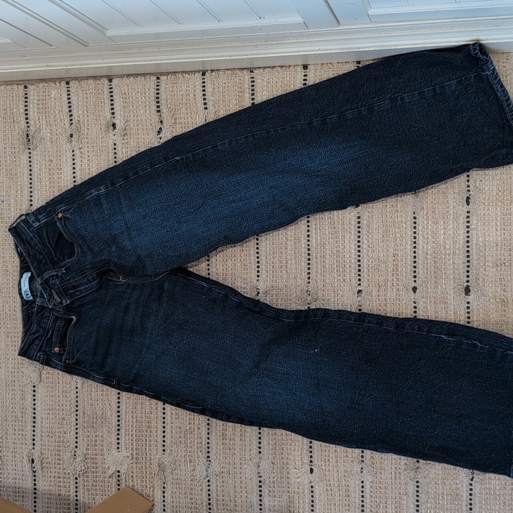 Zara Blue Straight Leg Jeans - Picture 4 of 4